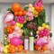 159Pcs Hot Pink Yellow Orange Latex Balloons(Pink Yellow Orange)1 x 1 x 1 inches